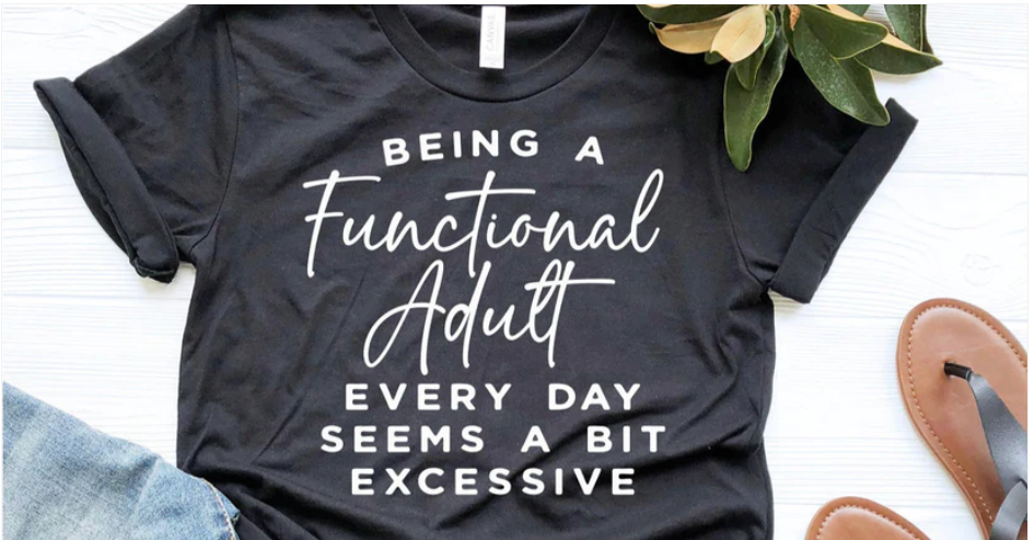 *White* Functional Adult T-Shirt