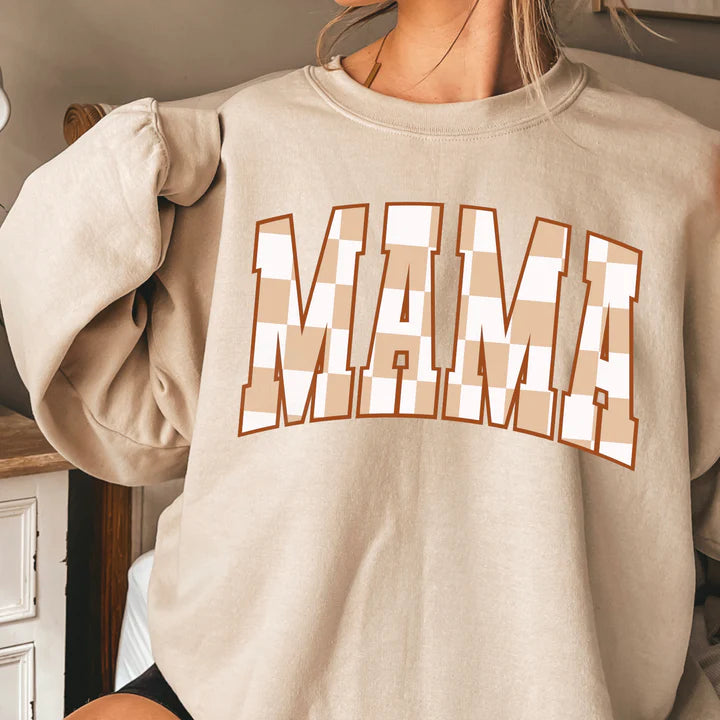 Mama Checkered T-Shirt