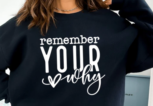 *White* Remember You Why T-Shirt